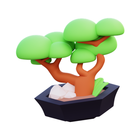 Bonsai Pflanze  3D Icon