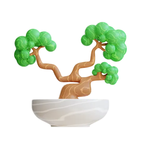 Bonsai Plant  3D Icon