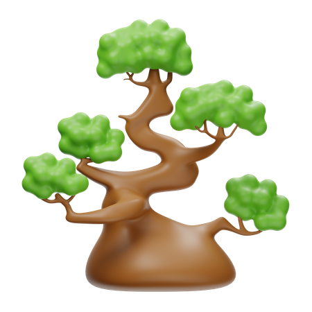 Bonsai Plant  3D Icon