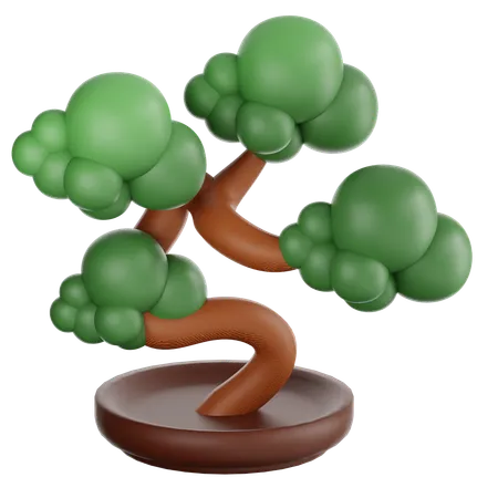 Bonsai Plant  3D Icon