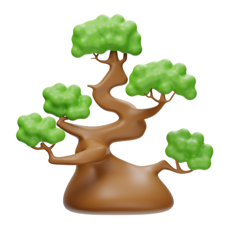 Bonsai Plant  3D Icon