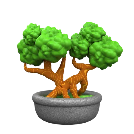 Plante bonsaï  3D Icon
