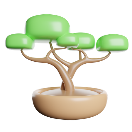 Bonsai Pot  3D Icon