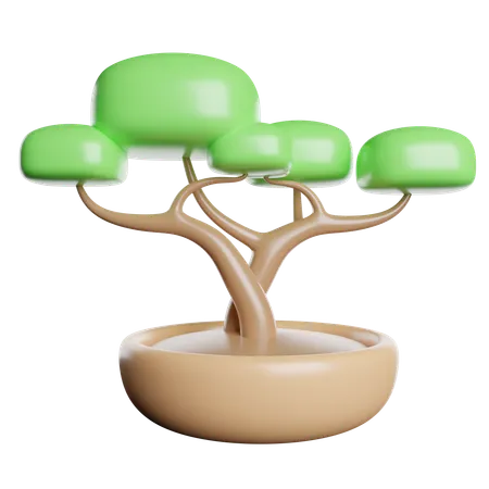 Bonsai Pot  3D Icon