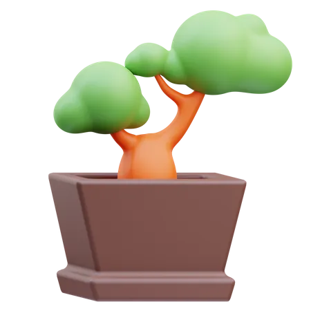 Bonsai Pot  3D Icon