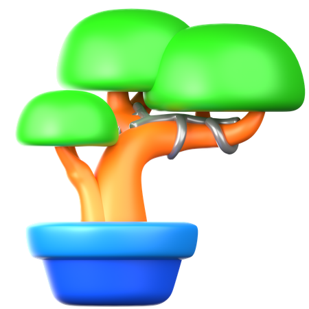 Bonsai tree  3D Icon
