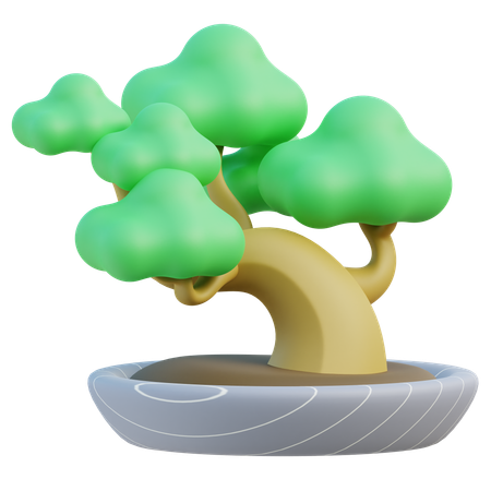Bonsai Tree  3D Icon