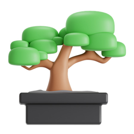 Bonsai tree  3D Icon