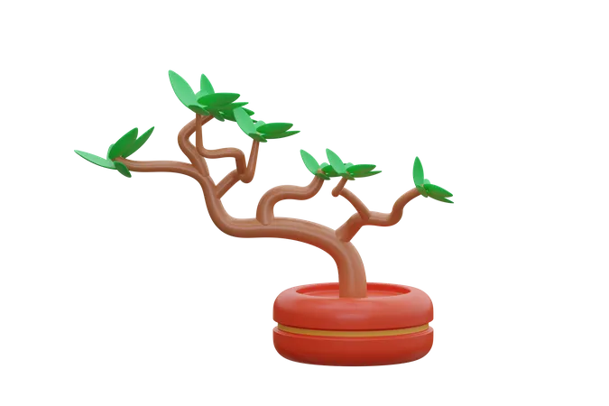 Bonsai Tree  3D Icon