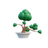 3d bonsai logo