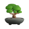 bonsai emoji 3d