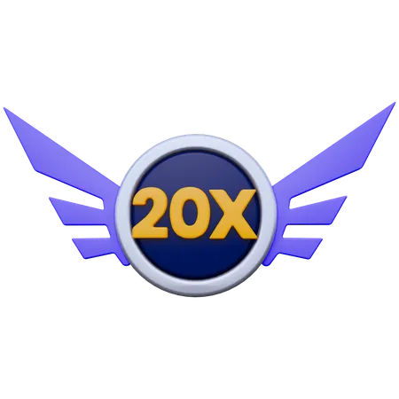 Bonus 20X  3D Icon