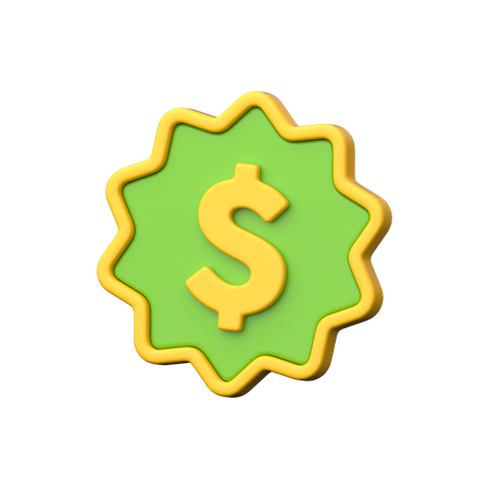 Bônus em dinheiro em compras online.  3D Icon