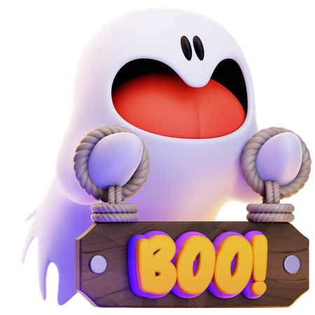 BOO!  3D Icon