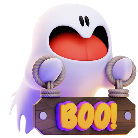 BOO!  3D Icon