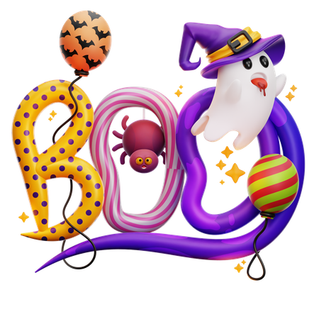 Boo  3D Icon