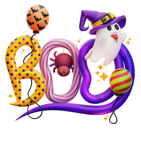 Boo  3D Icon