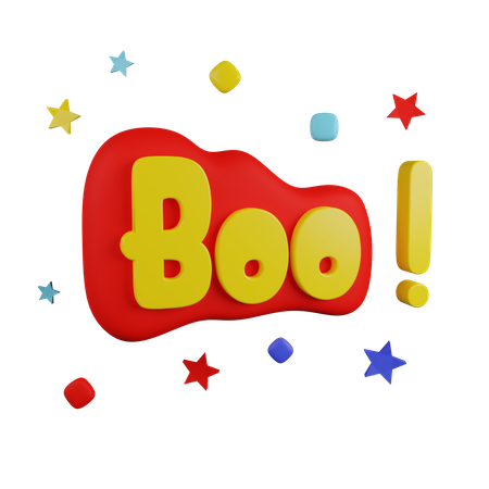 Boo  3D Sticker