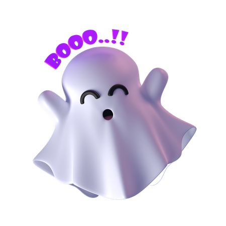 Boo Ghost 3D Icon