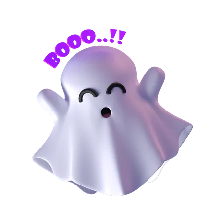 Boo Ghost 3D Icon