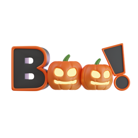 Boo halloween  3D Icon