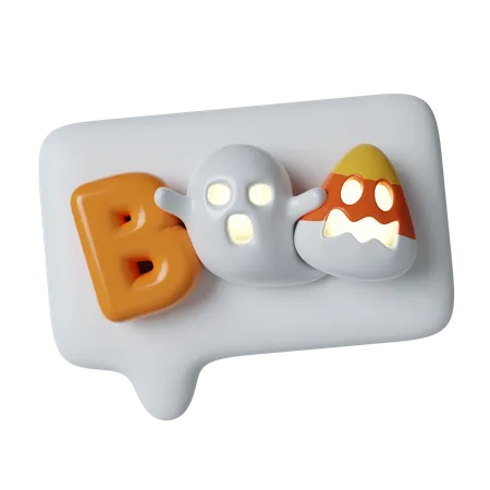Boo Message  3D Icon