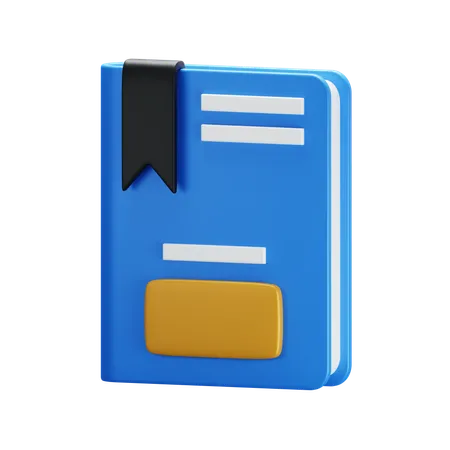 Vertical Colorful Book Back To School 3 D Icon Book Book Illustration Rendering Blue 3D Icon