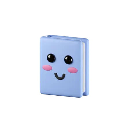 3 D Render Of Cute Book Icon 3D Icon