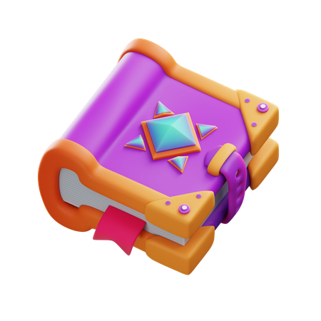 魔法の本  3D Icon