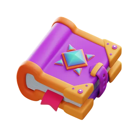 魔法の本  3D Icon