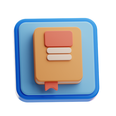 本  3D Icon