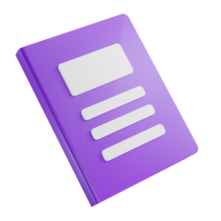 Book  3D Icon