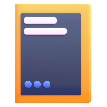 Book  3D Icon