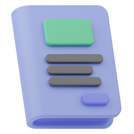 Book  3D Icon
