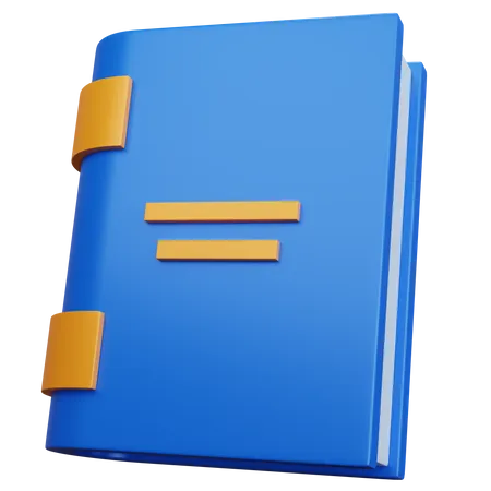 3 D Rendering Blue Book Isolated 3D Icon