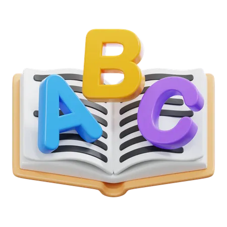 Book Abc  3D Icon