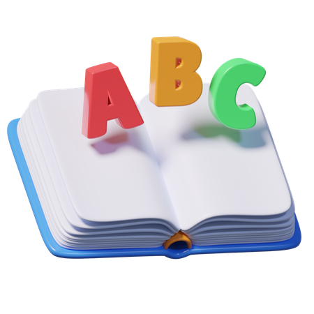 Book Abc  3D Icon