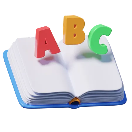 Book Abc  3D Icon