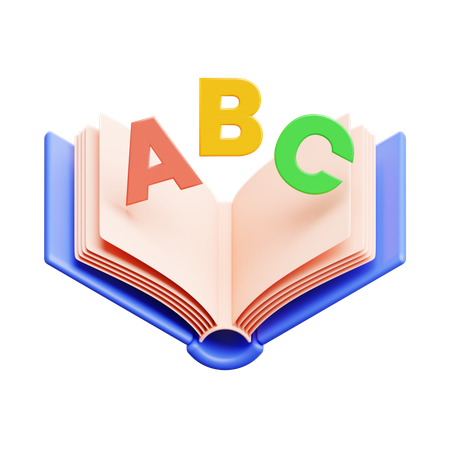 Book Abc  3D Icon