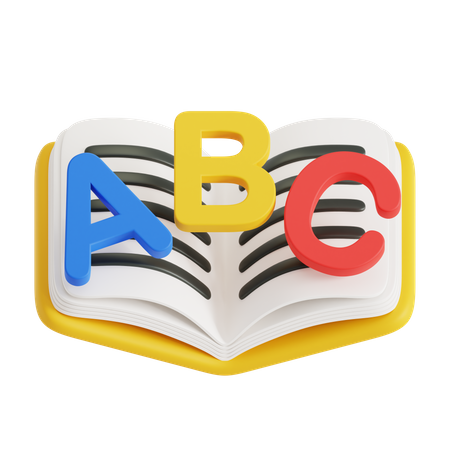 Book Abc  3D Icon