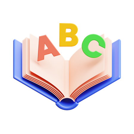 Book Abc  3D Icon