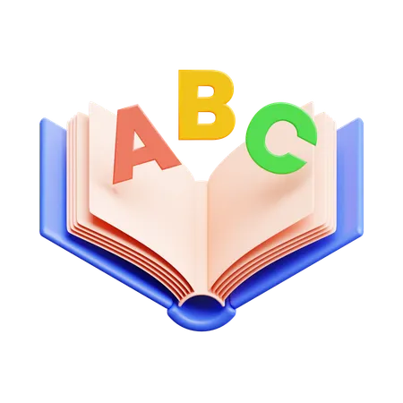 Book Abc  3D Icon
