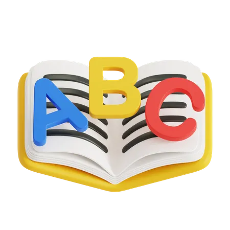 Book Abc  3D Icon