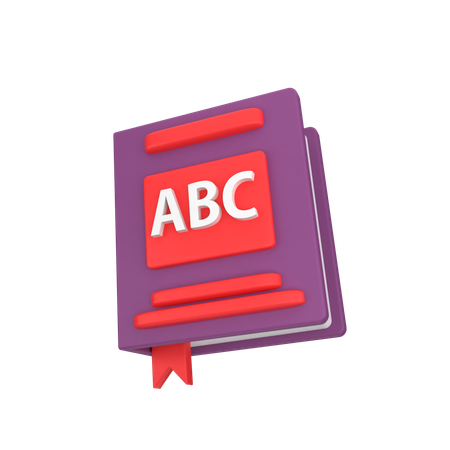 Book Alphabet  3D Icon