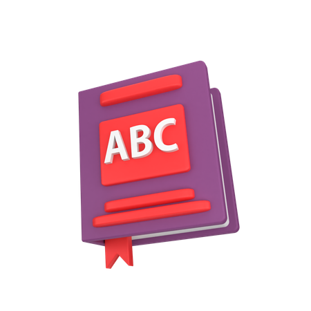 Book Alphabet  3D Icon