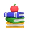 Book And Apple