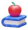 Book And Apple