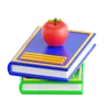 Book And Apple