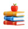 Book And Apple
