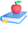 Book and Apple